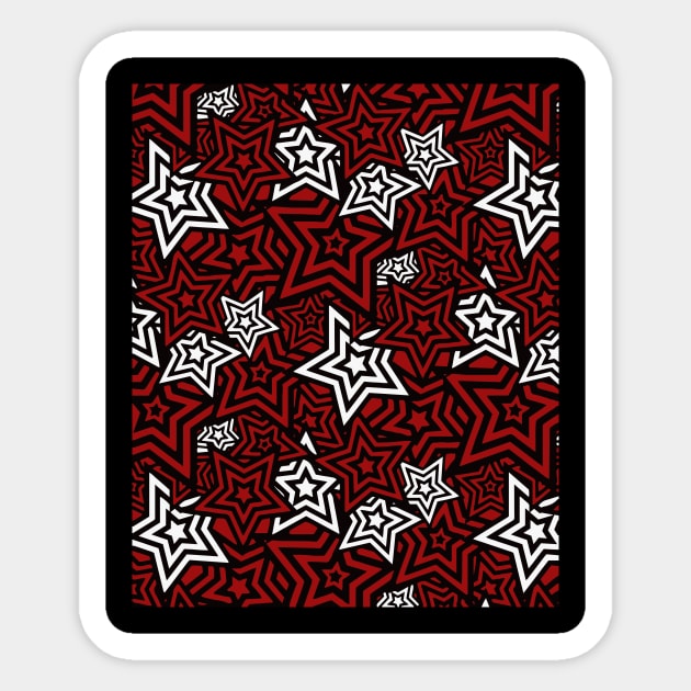 Persona 5 Stars UI Menu pattern Sticker by Asiadesign